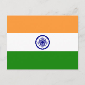 India Flag Postcard