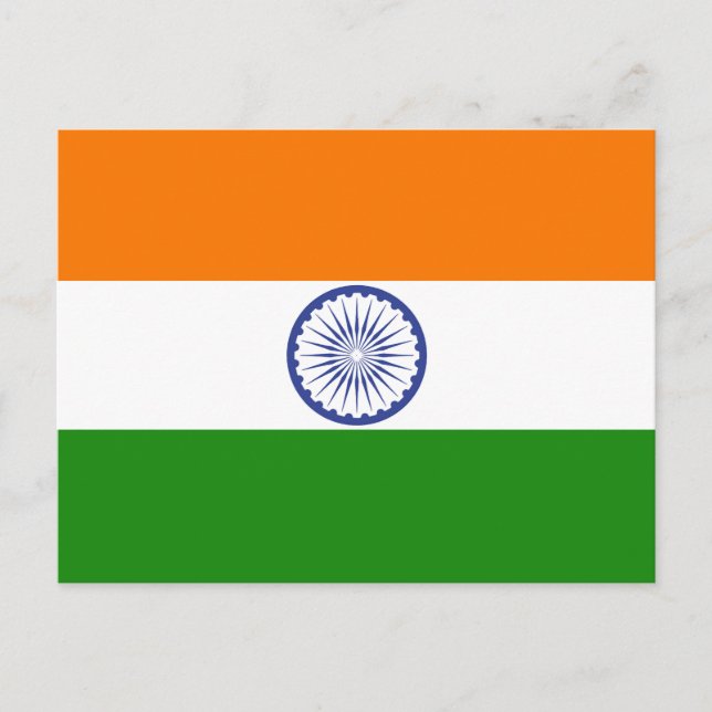 India Flag Postcard (Front)