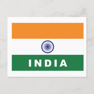 India Flag Postcard