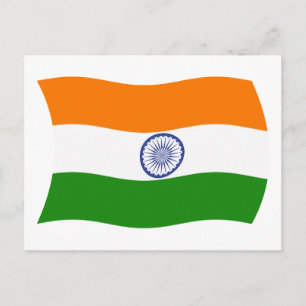 India Flag Postcard