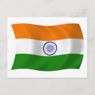 India Flag Postcard