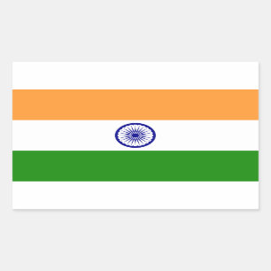 India Flag Rectangular Sticker