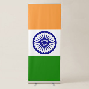 India flag retractable banner