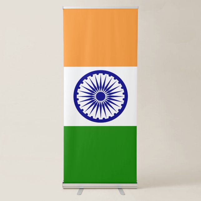 India flag retractable banner (Front)