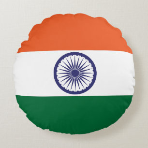 India Flag Round Cushion