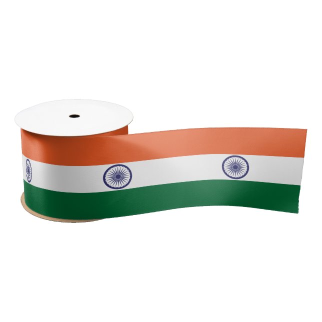 India Flag Satin Ribbon (Spool)