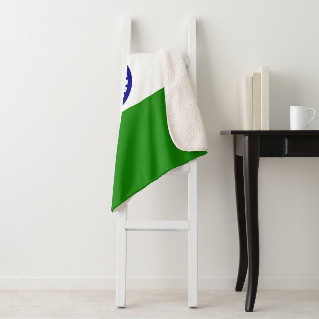 India flag sherpa blanket (In Situ)