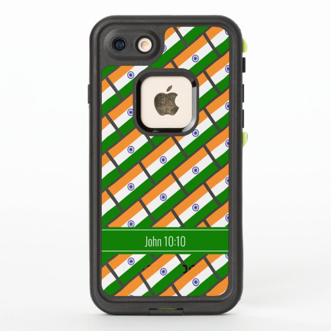 INDIA FLAG Stylish Customised INDIAN LifeProof iPhone Case (Back)