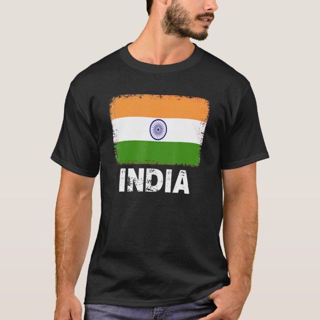 India Flag   Support Indian People Women Men   T-Shirt (Front)