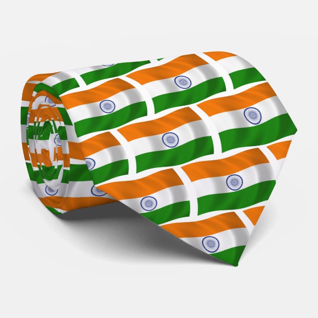 India Flag Tie (Rolled)