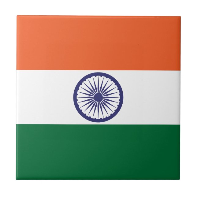 India Flag Tile (Front)
