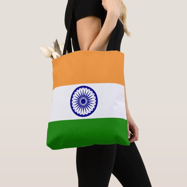 India flag tote bag (Close Up)