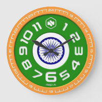 India Flag Wall Clock