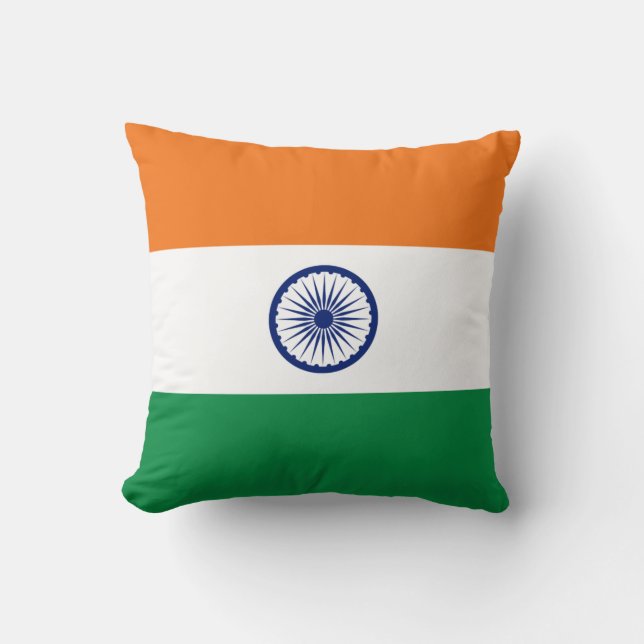 India Flag x Flag Pillow (Front)