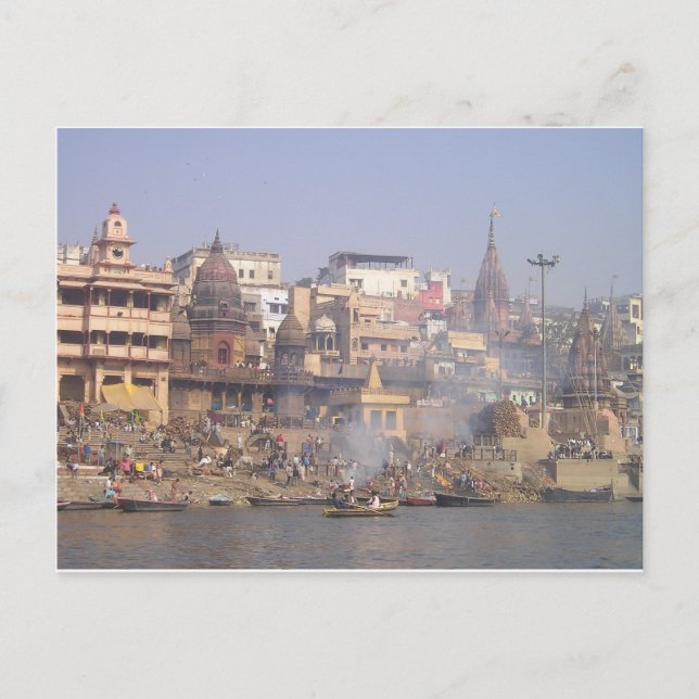 India Ganges River Postcard (Front)
