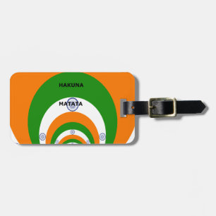 India HAKUNA MATATA Luggage Tag