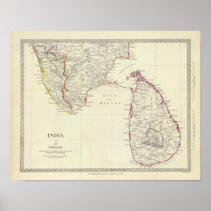 India I and Ceylon Poster