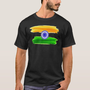 India Independence Day 15 August 1947 Indian Flag T-Shirt