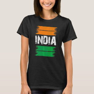 India Independence Day 15 August 1947 Indian Flag  T-Shirt