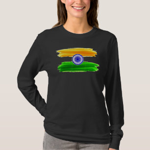 India Independence Day 15 August 1947 Indian Flag T-Shirt
