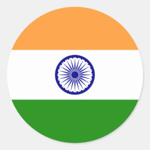 India, India Classic Round Sticker