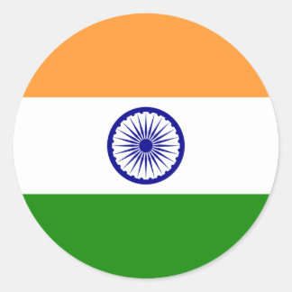 India, India Classic Round Sticker