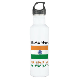 India Indian Flag Personalised 710 Ml Water Bottle