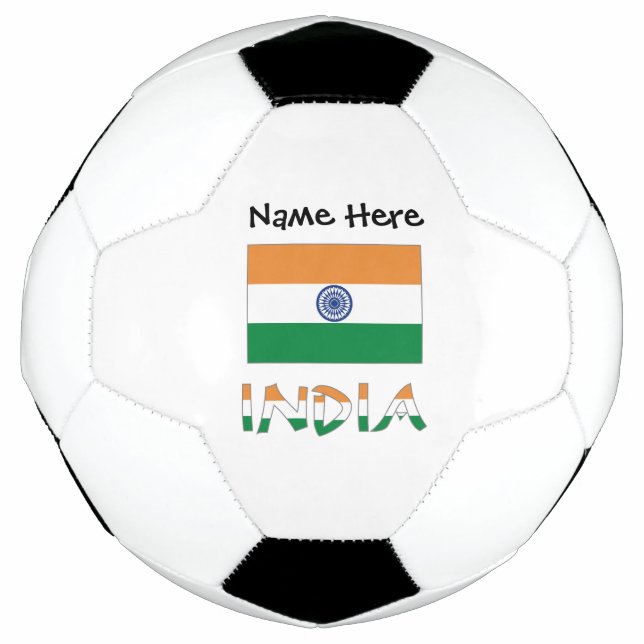 India Indian Flag Personalised  Football (Front)