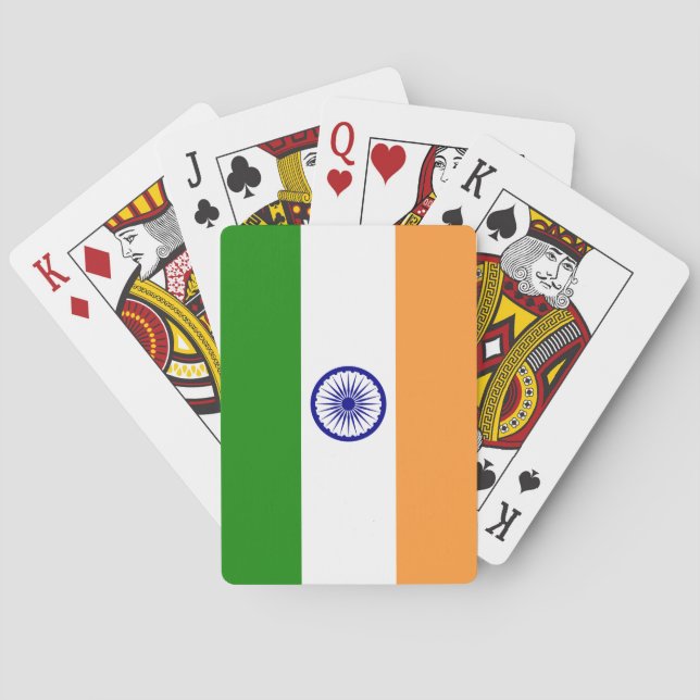 India (Indian) Flag Playing Cards (Back)