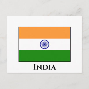 India (Indian) Flag Postcard
