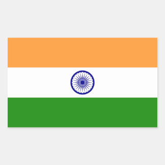 India/Indian Flag Rectangular Sticker