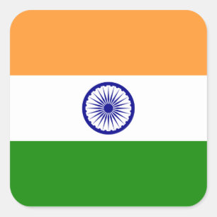 India/Indian Flag Square Sticker