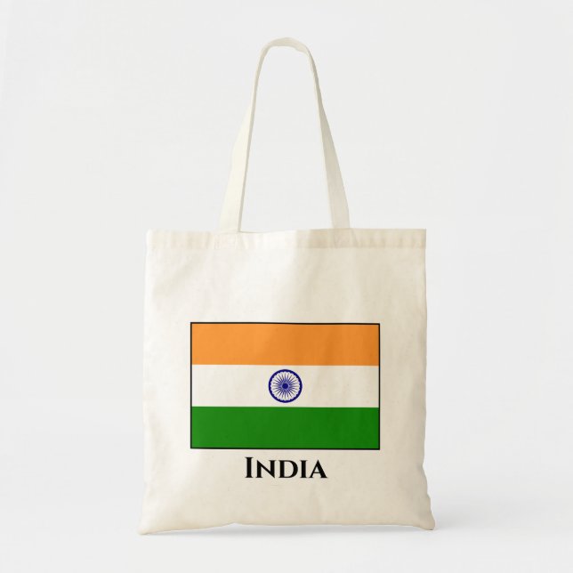 India (Indian) Flag Tote Bag (Front)