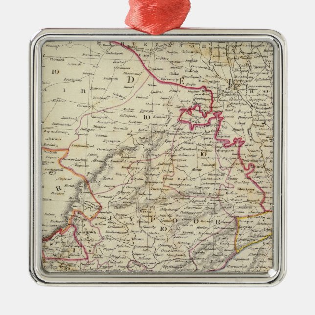 India IX Metal Tree Decoration (Front)