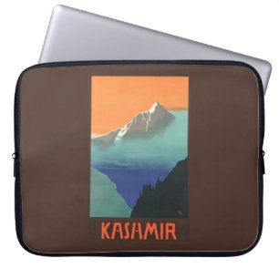 India (Kashmir) Travel Poster laptop sleeve