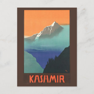 India (Kashmir) Travel Poster postcard