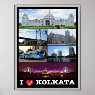 India - Kolkata - Mosaic - Poster