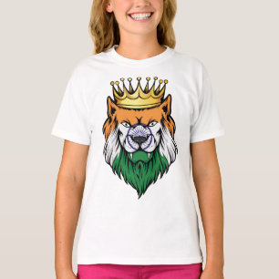 India  Lion King Flag T-Shirt
