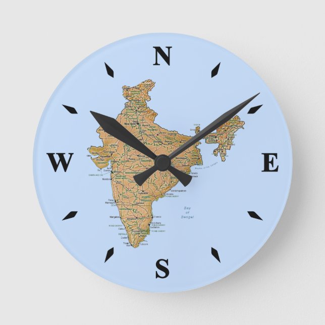 India Map Clock (Front)