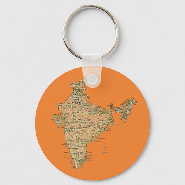 India Map Keychain (Front)