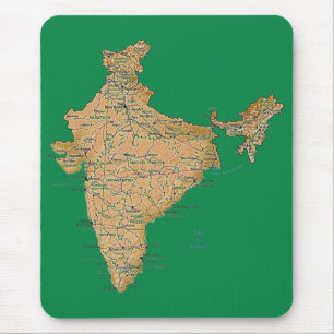 India Map Mousepad