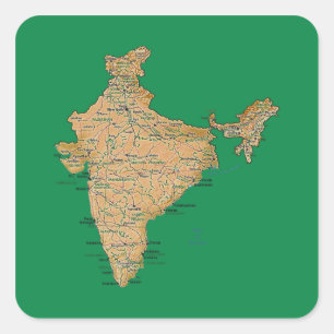 India Map Sticker