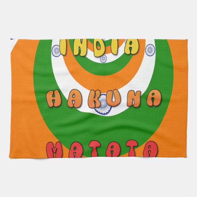 INDIA MATATA HAKUNA TEA TOWEL (Horizontal)