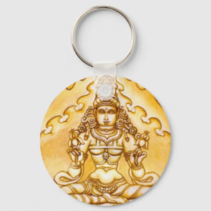 India Meditation Keychain