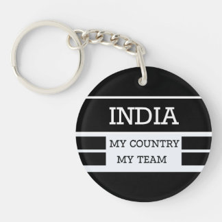 India My Country My Team Concept Key Ring