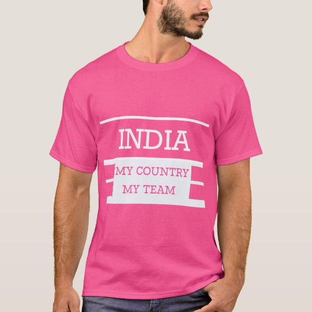 India My Country My Team Concept T-Shirt (Front)