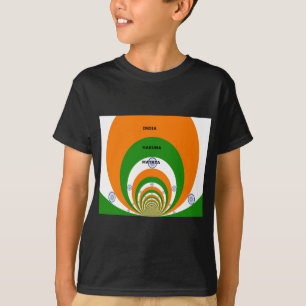 India National Flag Colours Design. Hakuna Matata T-Shirt