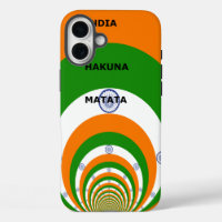 India National Flag Colours Design with "Hakuna Ma