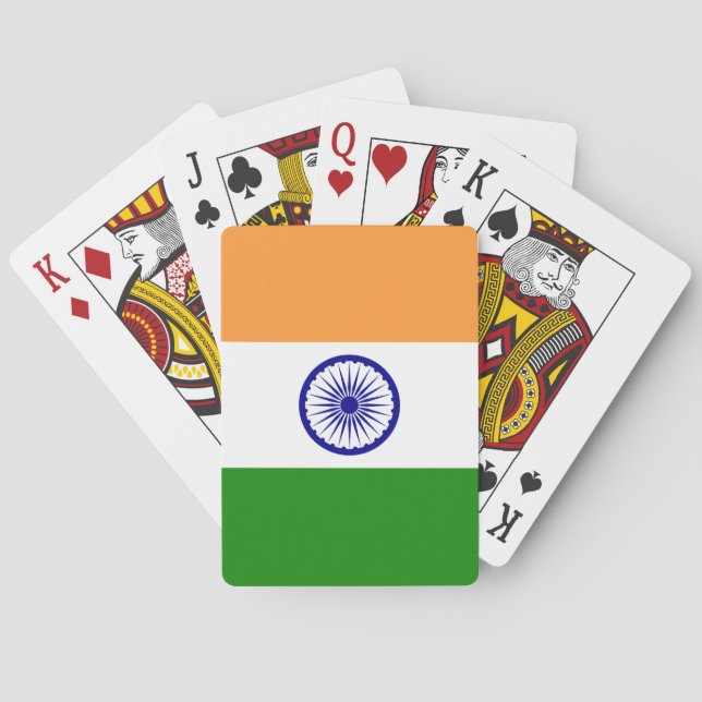 India National World Flag Playing Cards (Back)