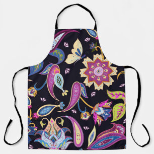 India paisley pattern apron
